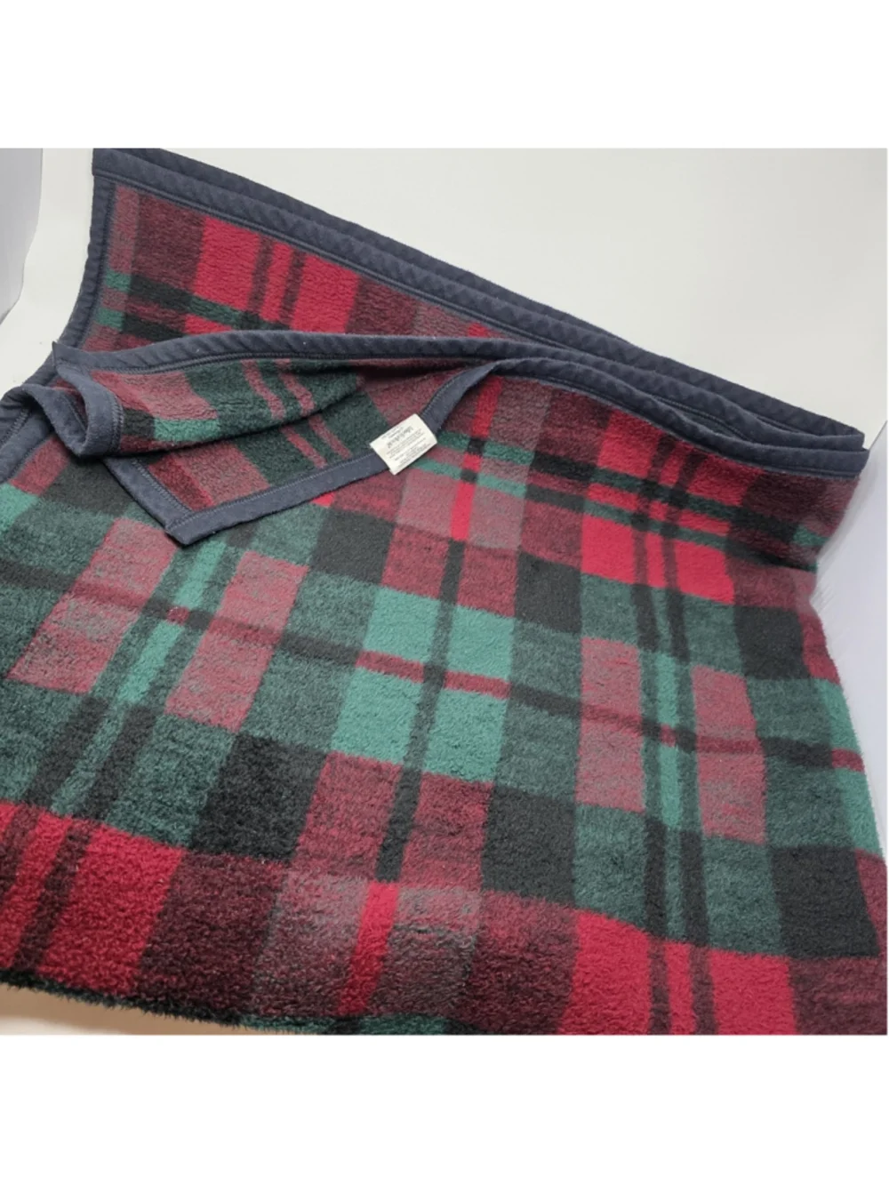 Biederlack Of America Vtg Aurora Throw Blanket USA Plaid 48